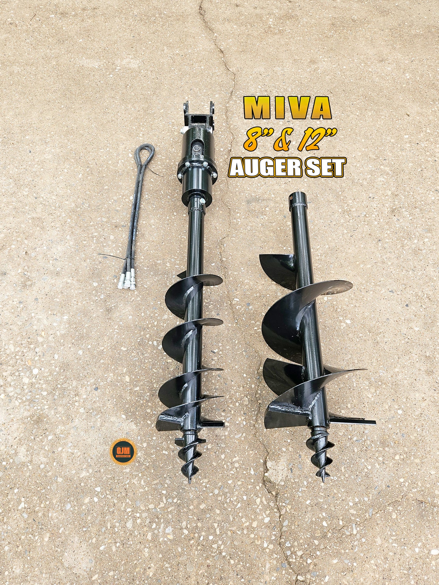 MIVA 8pc Attachment Set for 1-2 Ton Mini Excavators