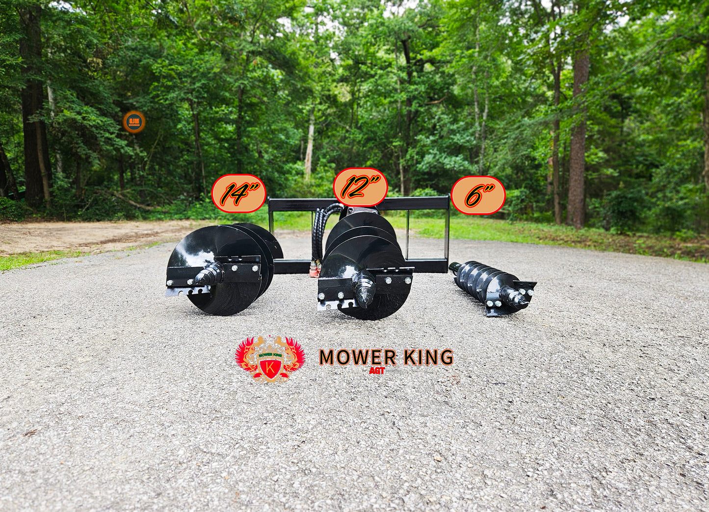 Mower King AGT-SSECAG-Y 3pc Hydraulic Auger Set