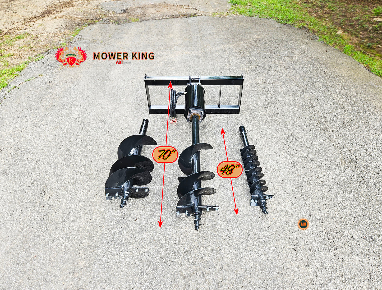 Mower King AGT-SSECAG-Y 3pc Hydraulic Auger Set