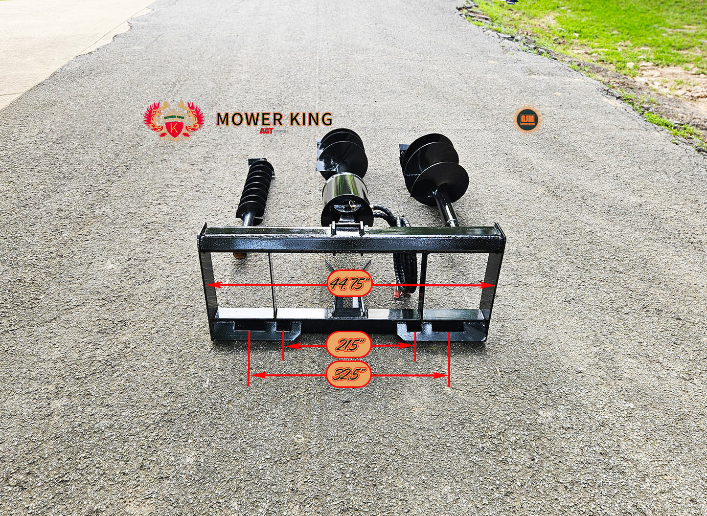 Mower King AGT-SSECAG-Y 3pc Hydraulic Auger Set
