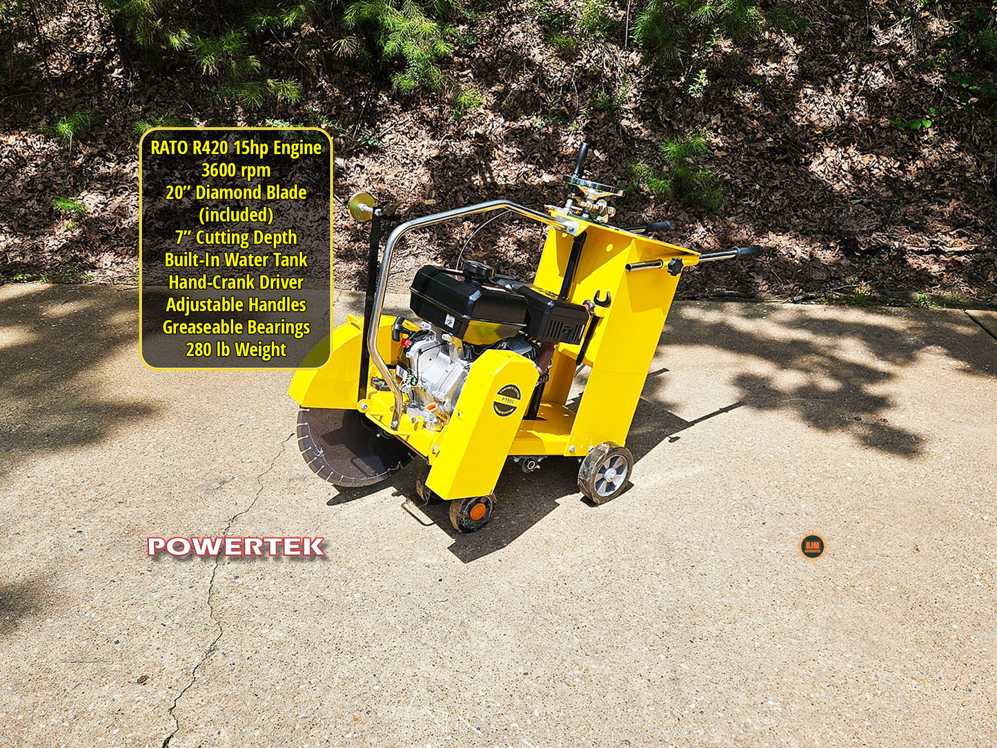 Powertek PT500 20" Walk-Behind Concrete Saw