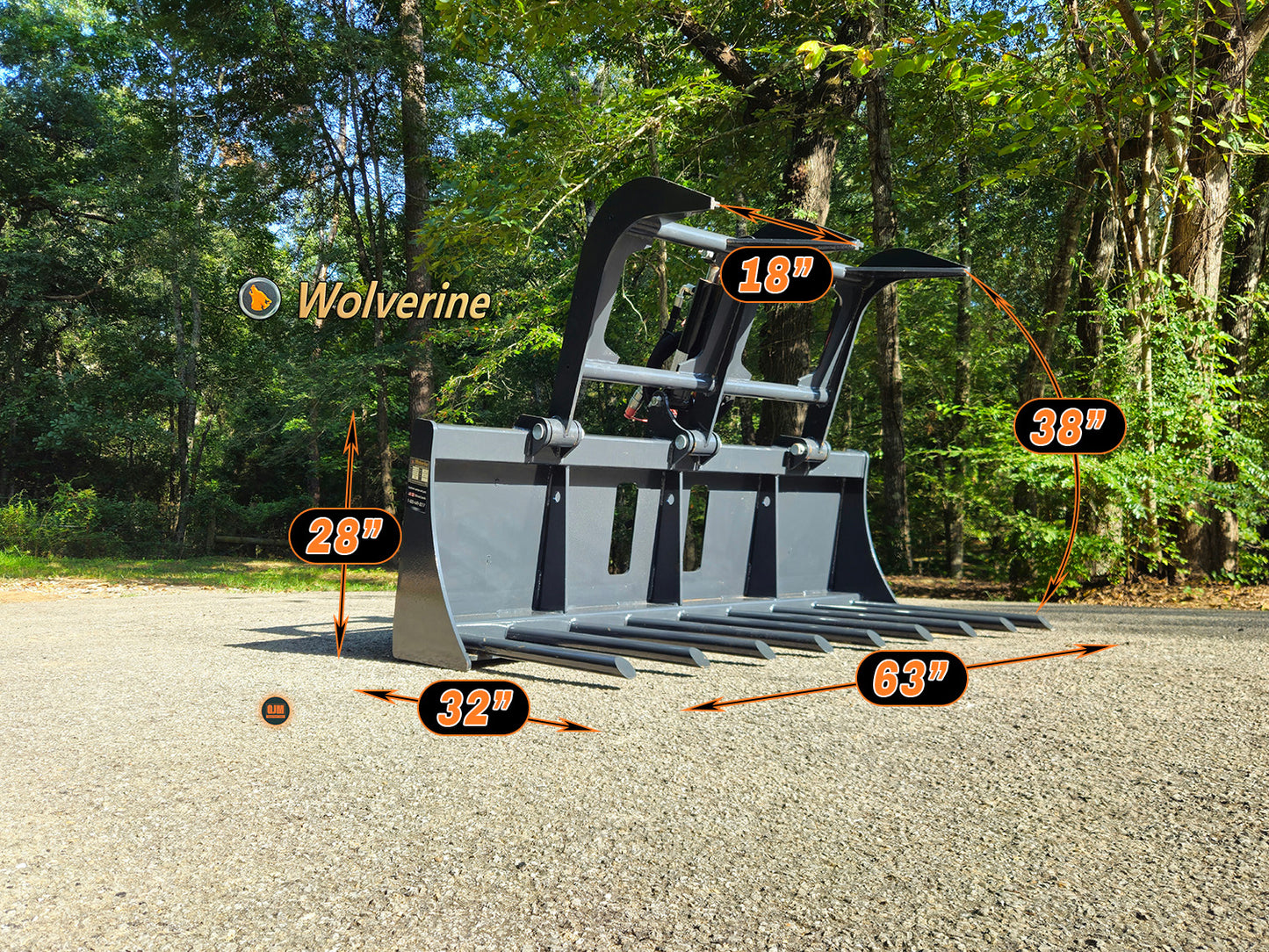 Wolverine MFG-13-63W Compact Tractor Fork Grapple