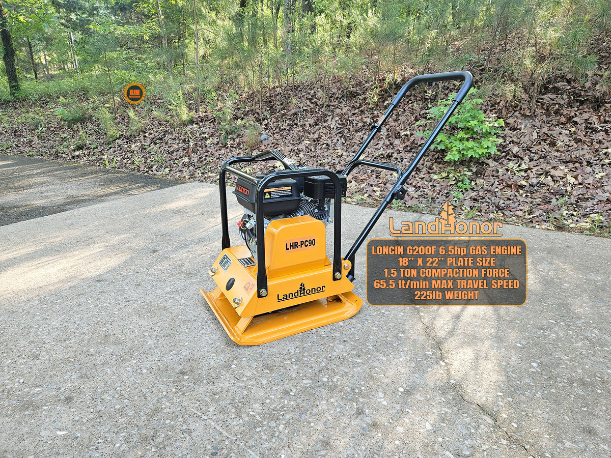 LandHonor LHR-PC90 Vibratory Plate Compactor – GJM Equipment Sales