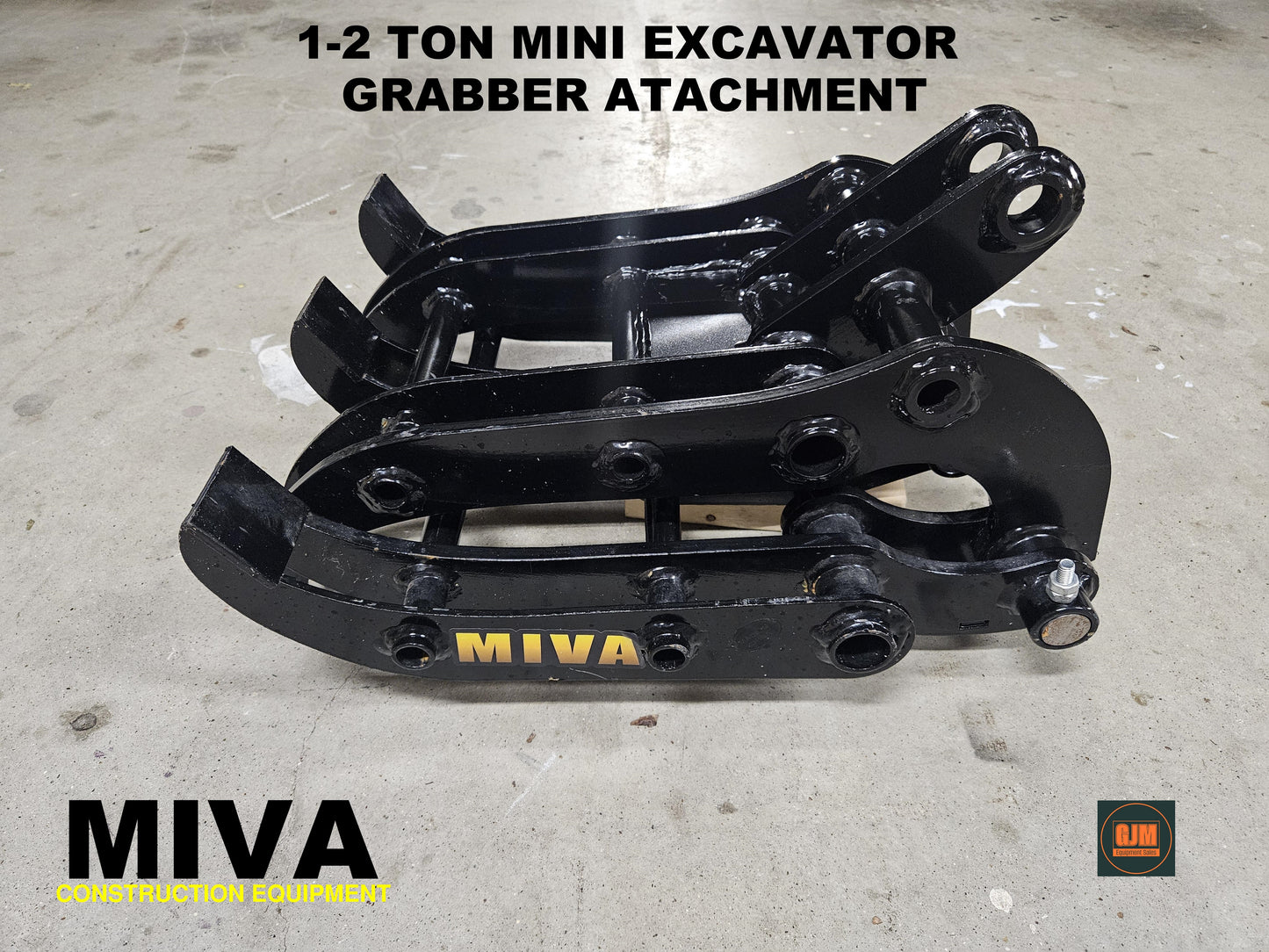 MIVA Grabber Attachment for 1-2 Ton Mini Excavators