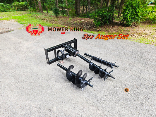 Mower King AGT-SSECAG-Y 3pc Hydraulic Auger Set