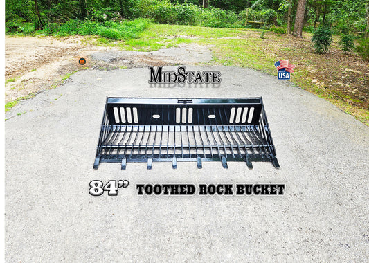 MidState 84" Toothed Rock Bucket